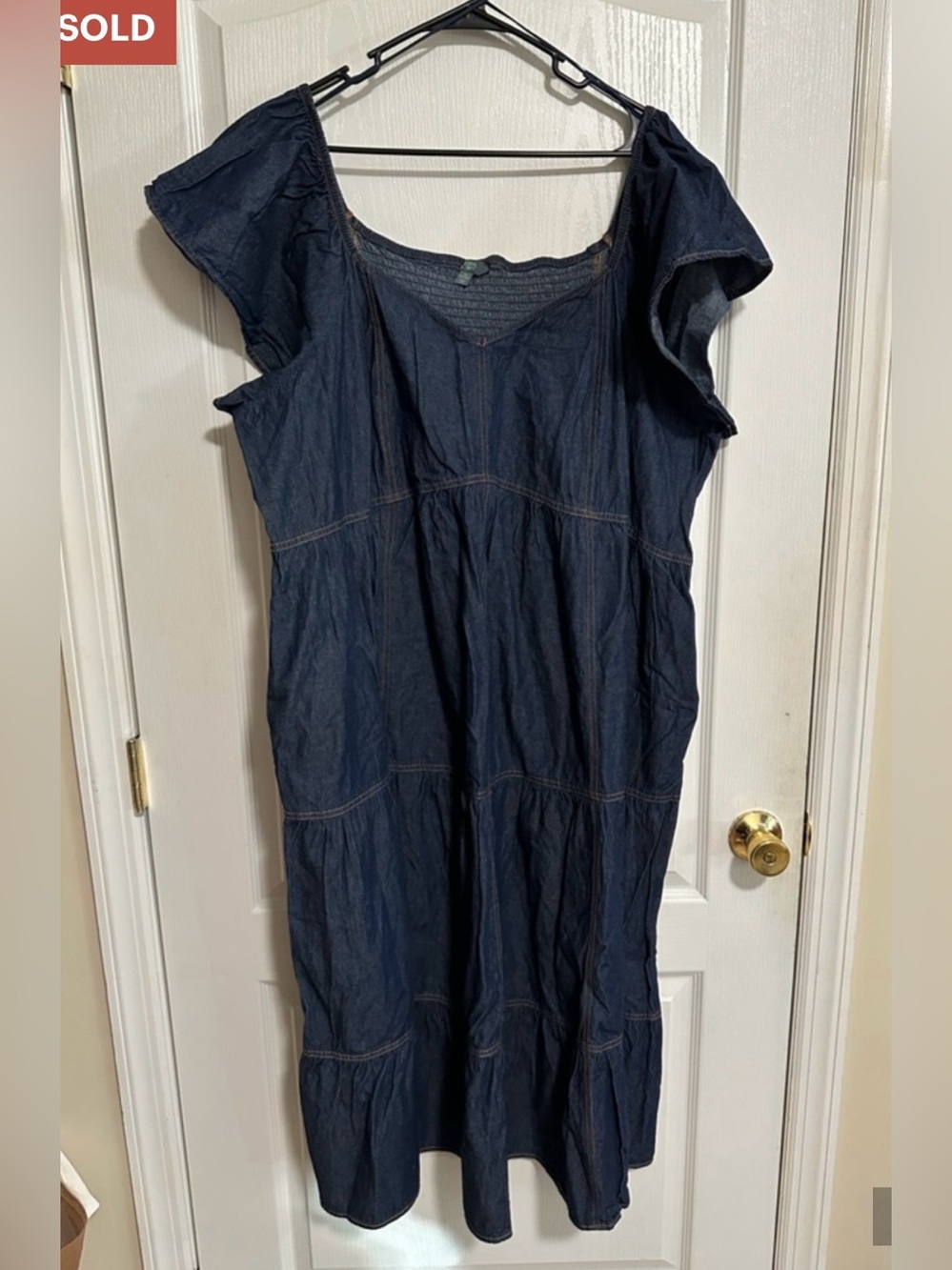 Denim Maxi Dress 3X